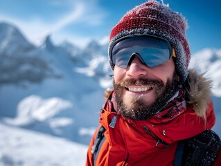 Snowboarder Smiling
