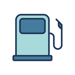 gas pump icon symbol vector template collection
