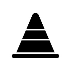 traffic cone icon symbol vector template collection