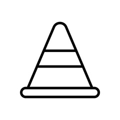 traffic cone icon symbol vector template collection