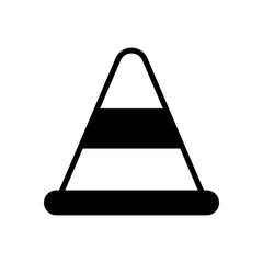 traffic cone icon symbol vector template collection