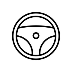 steering wheel icon symbol vector template collection