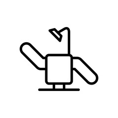 dentist chair icon symbol vector template collection
