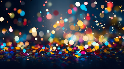 Sparkling confetti on background