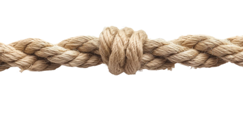 Rope, isolated object, transparent background.