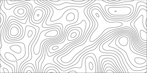 Contour map background. Geography scheme and terrain. Topography grid map. Stylized topographic contour map. Geographic line mountain relief. Abstract lines or wavy backdrop background.