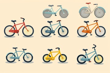 Colorful Assortment of Bicycles