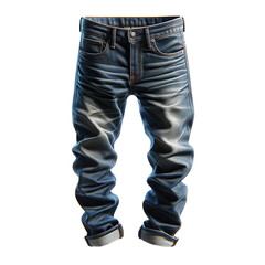 Men's jeans. Blue insulated jeans 