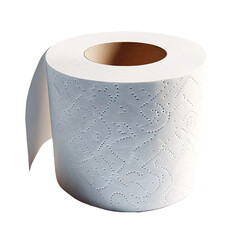 Toilet paper. White toilet paper roll