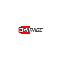 Obraz premium Garage logo isolated on white background