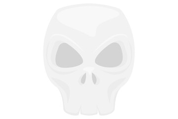 Skull Head Fortune Flat Sticker Design