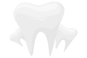 Tooth Fortune Flat Sticker Design