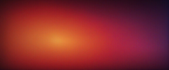 Dark vibrant color gradient poster background, red orange purple blurred swirl on dark, grain texture effect