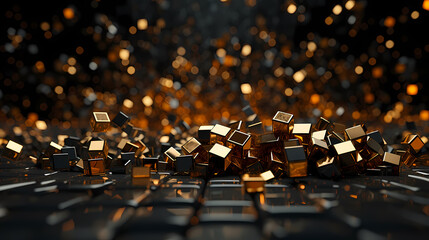 Obraz premium Sparkling confetti on background