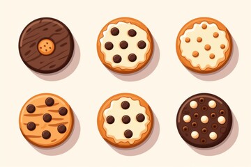 Obraz premium Assorted Cookies With Various Toppings