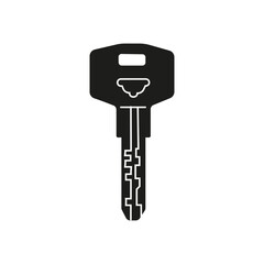 Key icon vector. Lock or unlock sign.