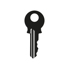 Key icon vector. Lock or unlock sign.