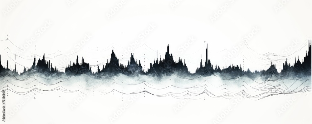 Poster Fluid and dynamic, the pen creates mesmerizing wave strokes, capturing the graceful movement of ink as it flows across the page.
