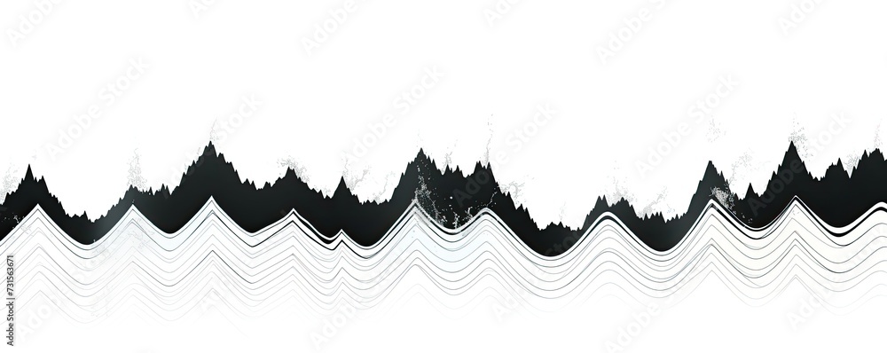 Poster fluid and dynamic, the pen creates mesmerizing wave strokes, capturing the graceful movement of ink 