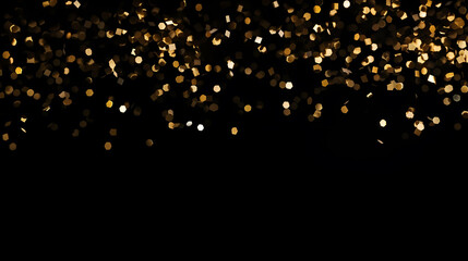 Confetti sparkles on background, holiday and birthday theme