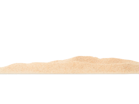 Sand Beach Isolated White Background Texture Summer Desert Zen Garden Coast Ocean for Vacation, Hot Summer Tropical Scene Chill Nature, Summer Time Yoga Holiday Dune Pile Dry Brown Heap Particle.