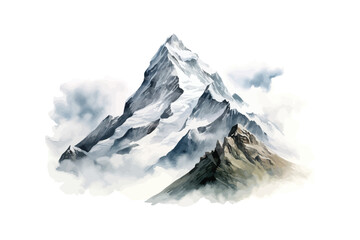 Mountain landscaped watercolor. Vector illustration design.