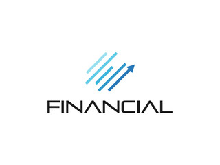 financial logo vector illustration. finance invest logo template