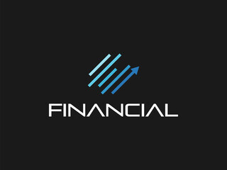 financial logo vector illustration. finance invest logo template