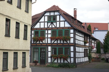 Fototapeta na wymiar Fachwerkhaus in Schmalkalden