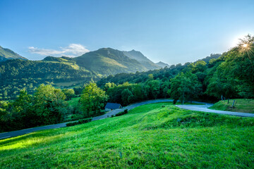 Pyrenean landscape in the mountains - obrazy, fototapety, plakaty