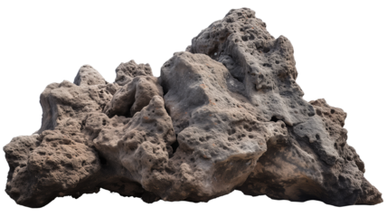 heavy reef rock, isolated on transparent background