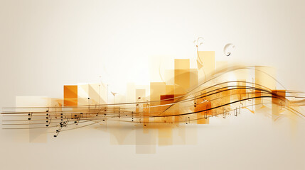 abstract music notes design for music background