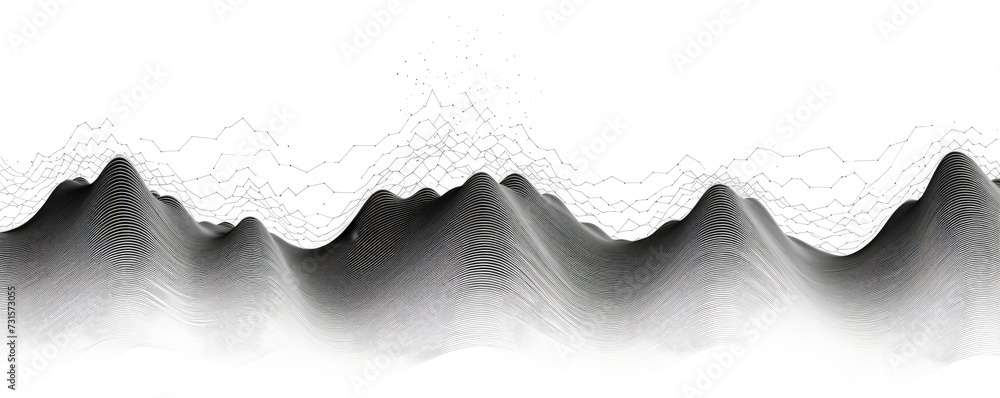 Poster with each stroke, the pen conjures undulating waves, weaving a captivating dance of lines that ebbs 