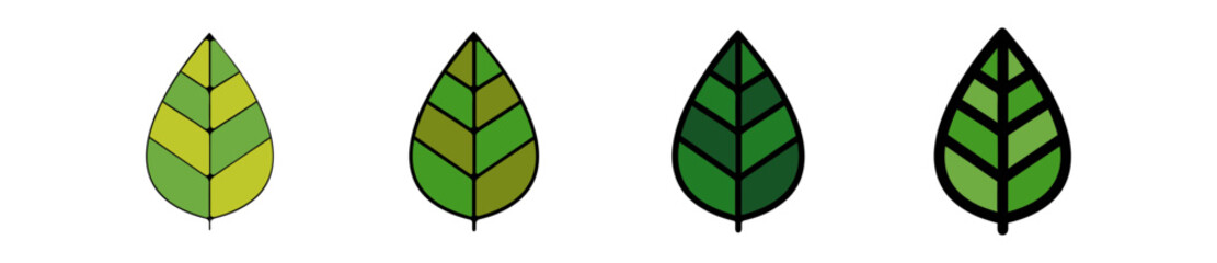Icones symbole logo feuille arbre culture nature ecologie couleur