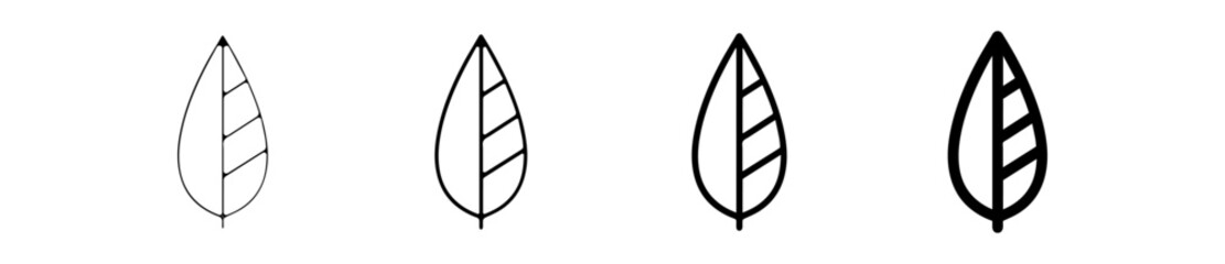 Icones symbole logo feuille arbre culture nature - obrazy, fototapety, plakaty