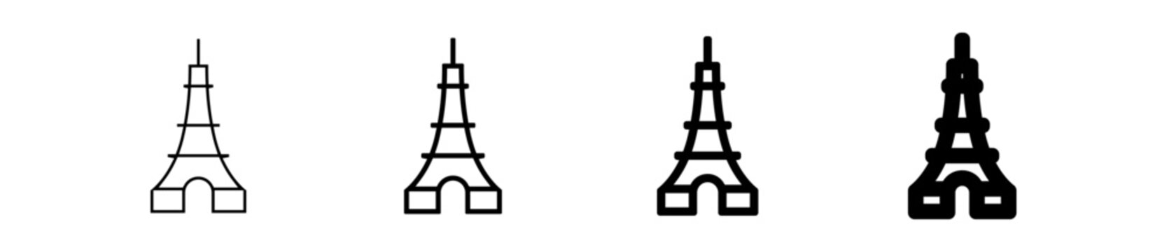 Icones symbole picto tour eiffel paris france