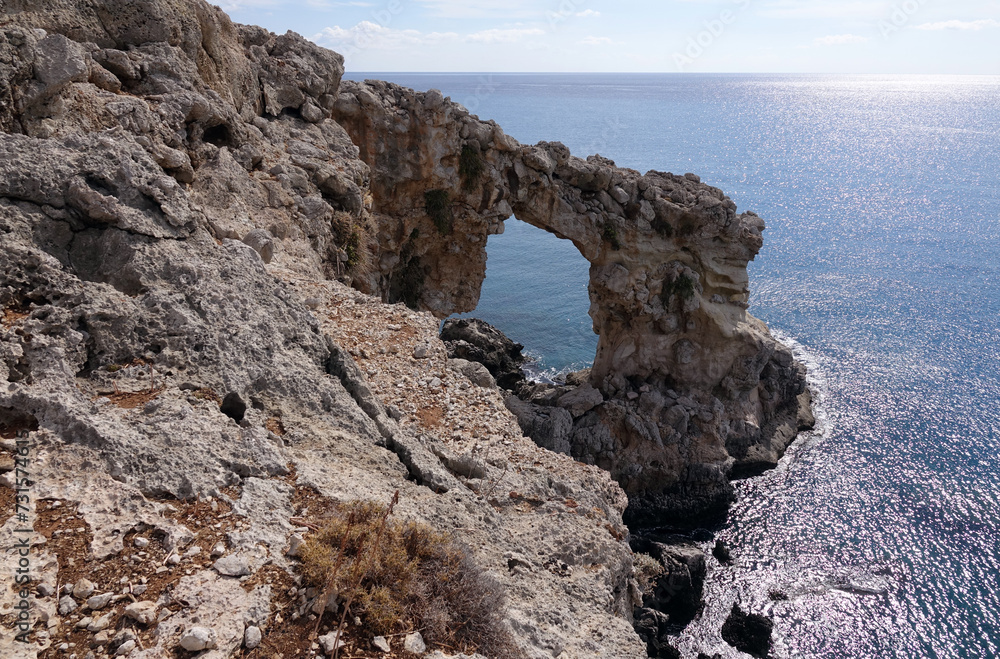 Canvas Prints felsentor bei charaki auf rhodos