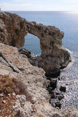 Felsentor bei Charaki auf Rhodos