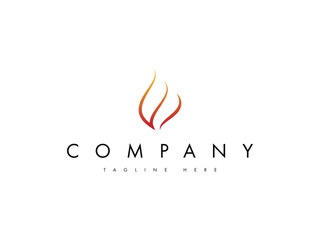 fire flame gas logo design