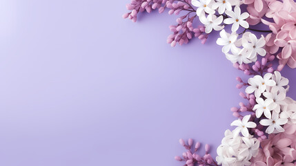 Women's Day, Valentine's Day, Mother's Day background concept, empty floral background with copy space