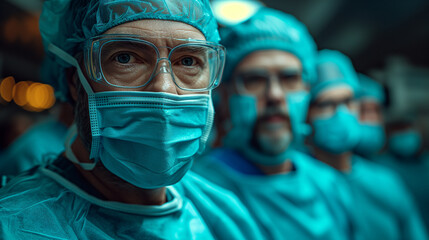 Portrait of Dedication Doctor in Lab Coat, Professionally Engaged with Camera