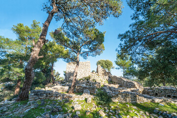 Scenic views from Pedasa (Pedasus, Pedasos), was a town of ancient Caria. It was a polis (city-state)and  was a member of the Delian League, near Bodrum.