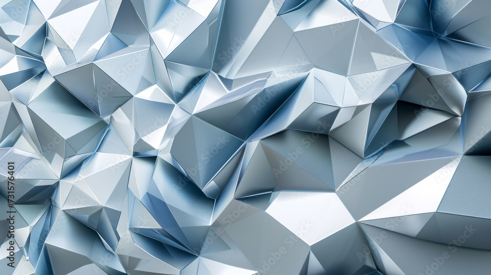 Poster modern geometric 3d mosaic graphics template as backdrop abstract background with polygons squares a