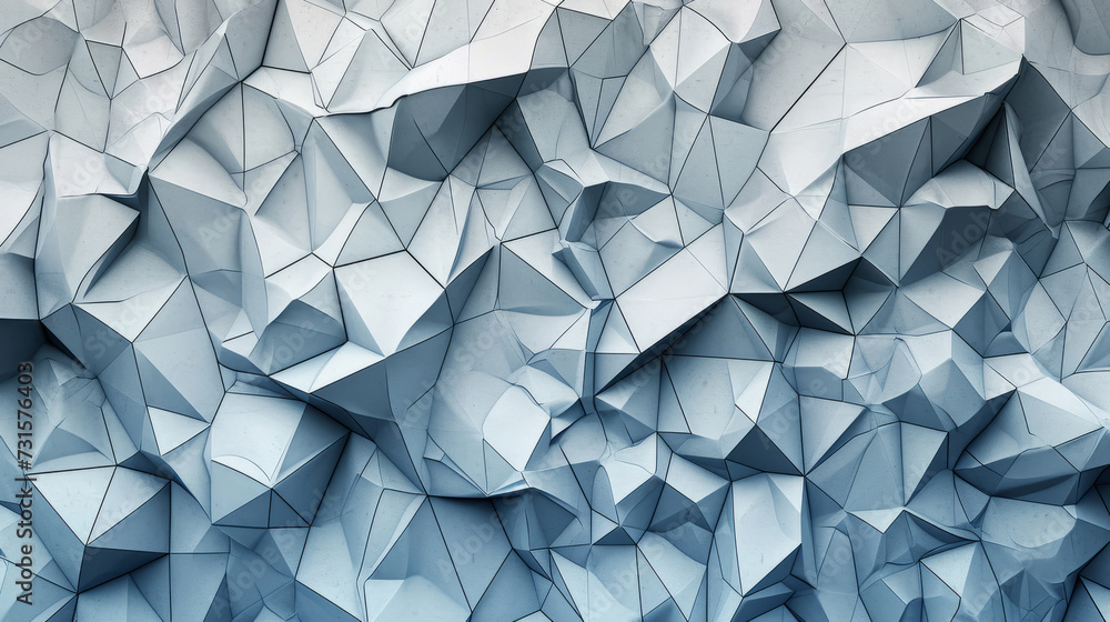 Poster modern geometric 3d mosaic graphics template as backdrop abstract background with polygons squares a