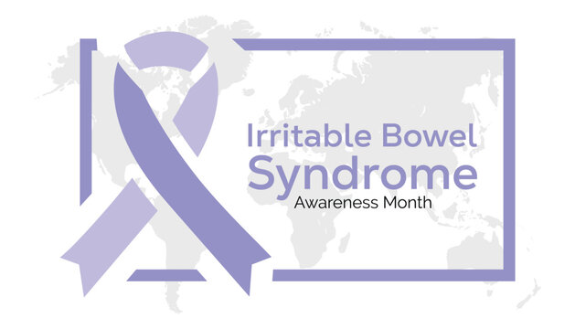 Vector illustration on the theme of Irritable Bowel Syndrome Awareness Month observed each year during April banner, Holiday, poster, card and background design.