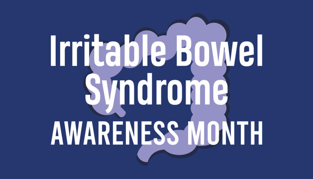 Vector illustration on the theme of Irritable Bowel Syndrome Awareness Month observed each year during April banner, Holiday, poster, card and background design.
