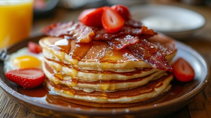 Casual brunch spots offer comforting classics like fluffy pancakes