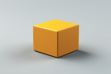 Little cardboard shipping box 3D render icon isolated on clean studio background