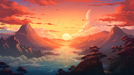 anime style wallpaper 