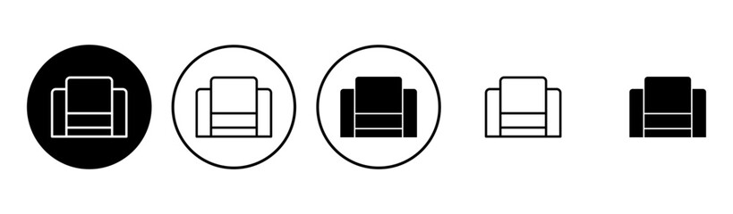 Sofa icon set. sofa icon illustration